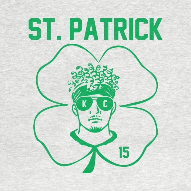 St. Patrick Mahomes (green design) by Cringe-Designs